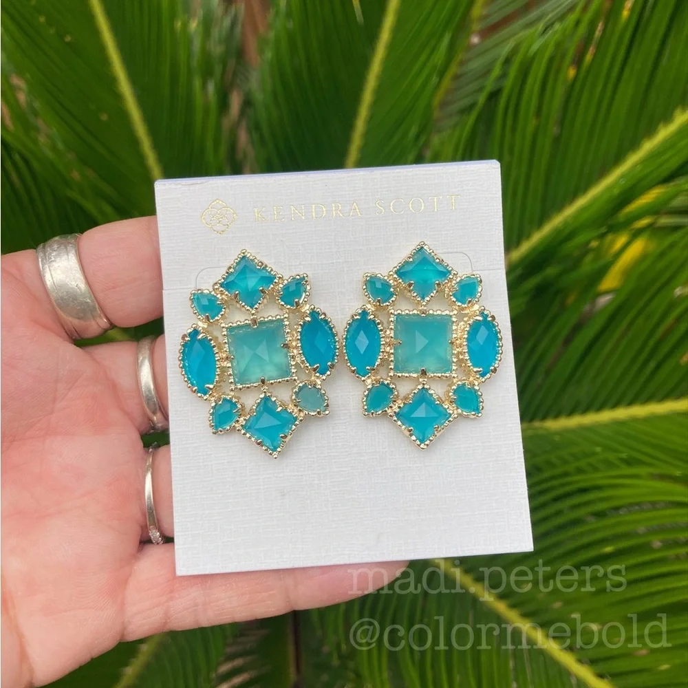 Kendra Scott Virginia Earrings in Azure - Picture 1 of 5